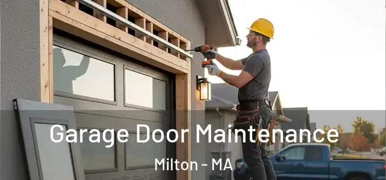 Garage Door Maintenance Milton - MA