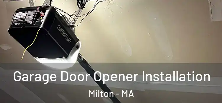 Garage Door Opener Installation Milton - MA
