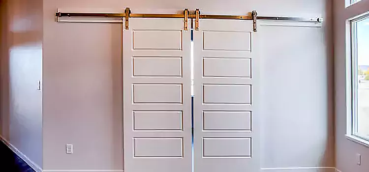 Glass Barn Door with Installation Hardware Kit Milton