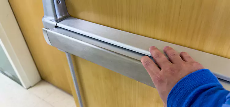 Installing a Push Bar on a Door Milton